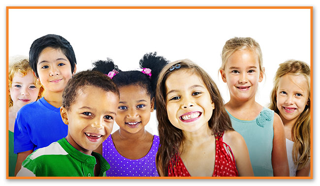 Multi-Ethnic Kids at Montclair Pediatric Dental Care Near Glen Ridge