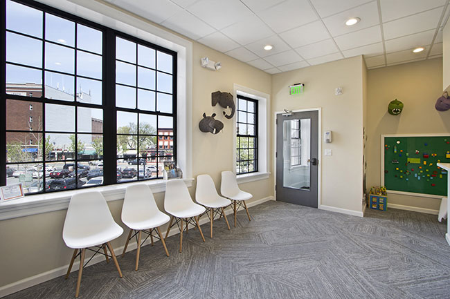 The Hygiene Area at our Pediatric Dentist office serving Montclair, Glen Ridge, West Orange and Verona, NJ