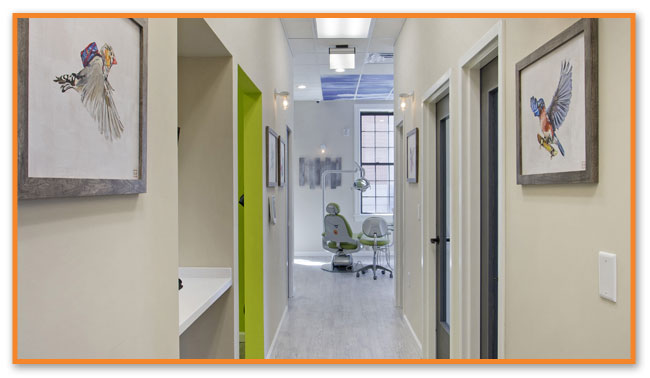 Office Hallway - Montclair Pediatric Dental