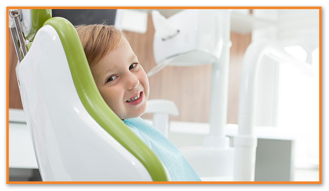 Boy at his First Dental Visit at Montclair Pediatric Dental Care Near West Orange